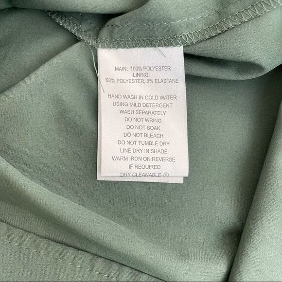 NORDSTROM DRESS Willows Forest Green Drape Dress - Picture 10 of 11